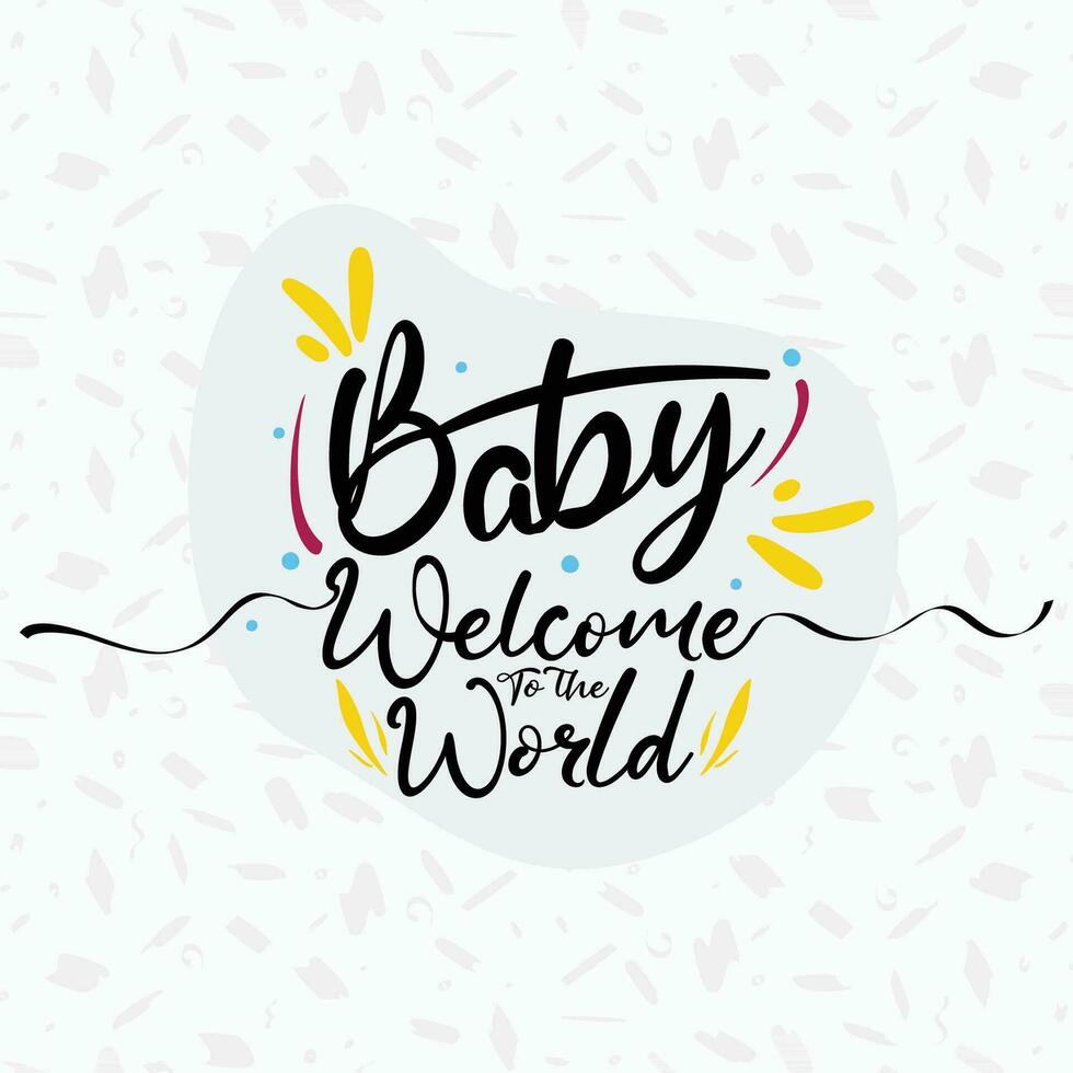 gratis vector mano dibujado bebé Bienvenido a el mundo