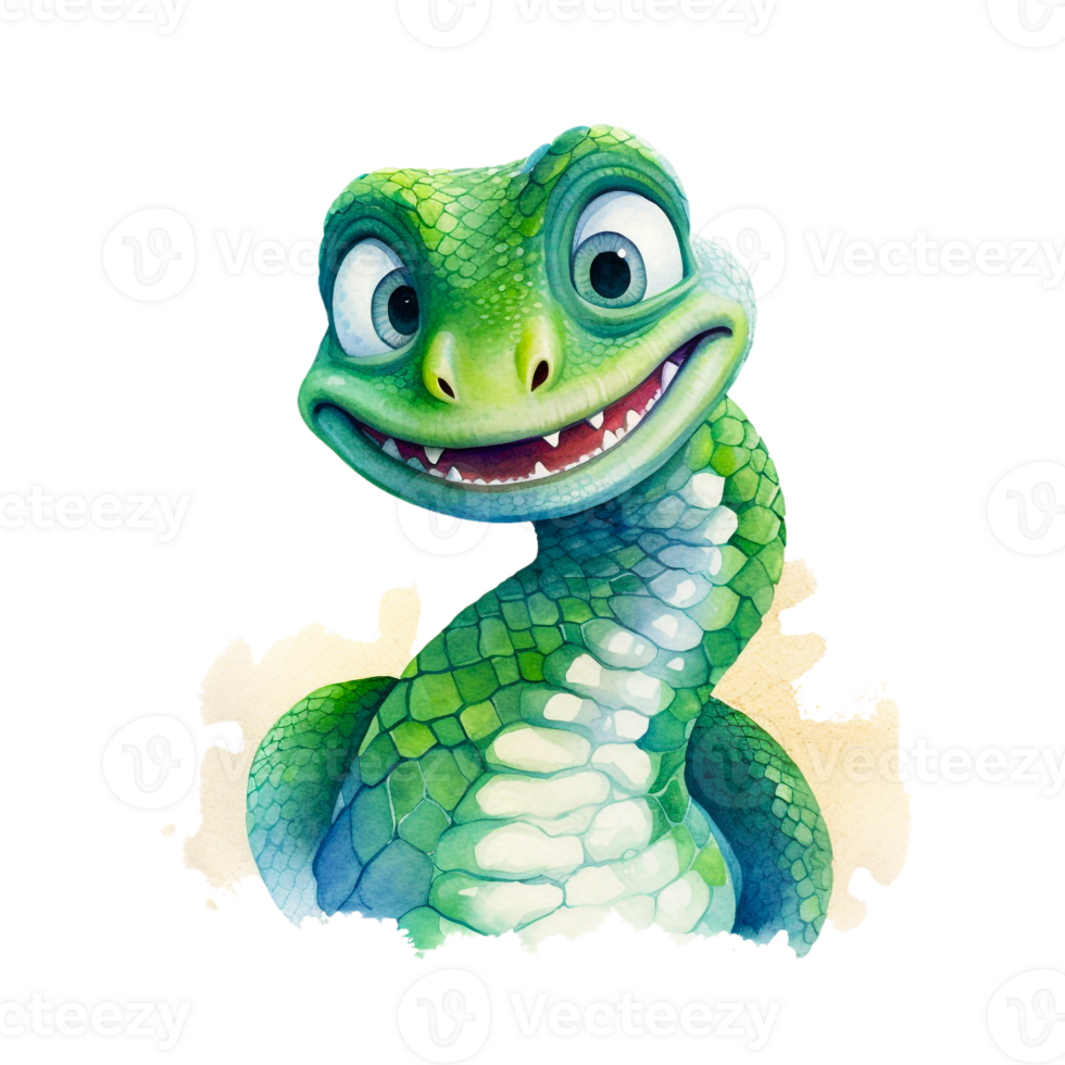Watercolor Smiling Animals, watercolor splash Funny Animal png