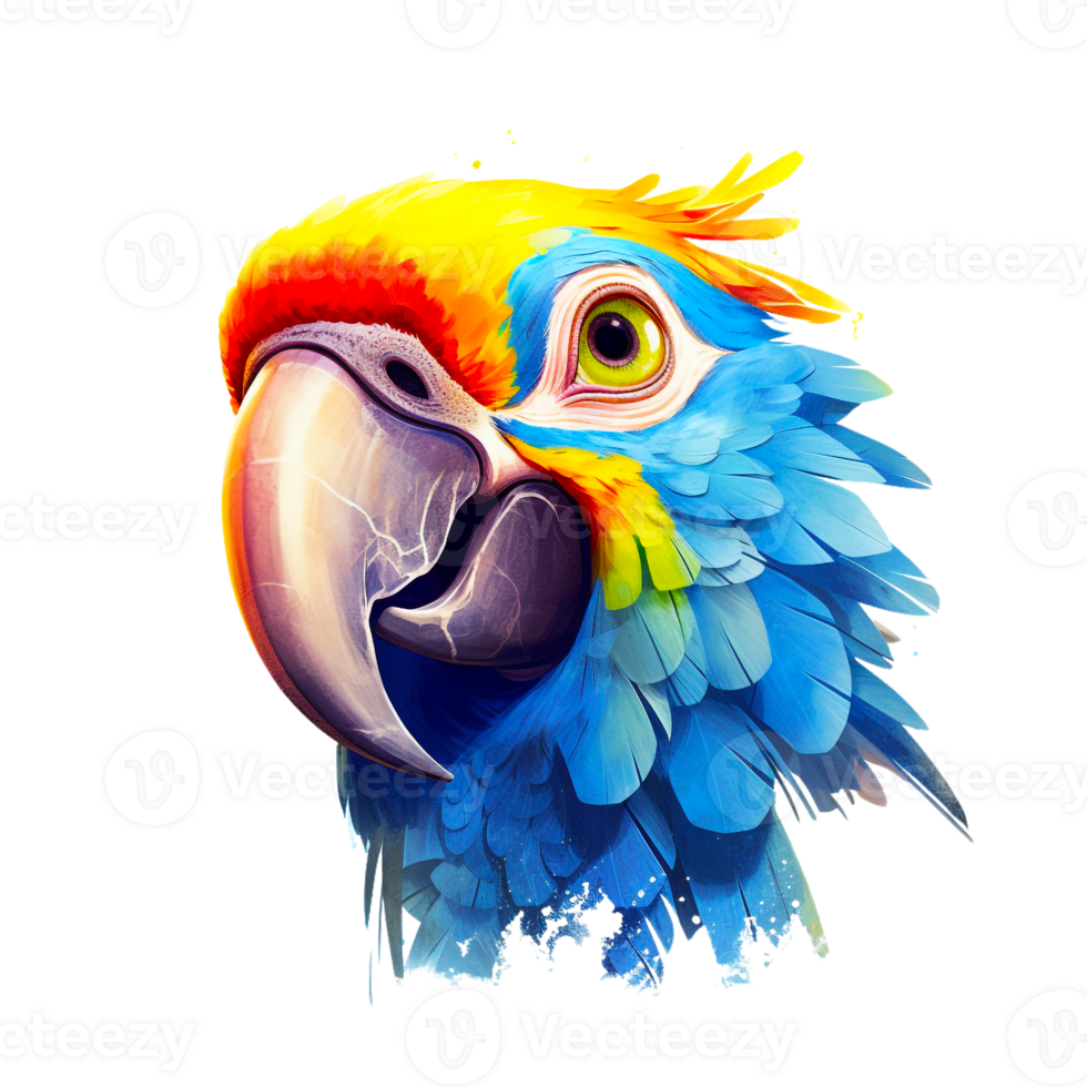Watercolor Smiling Animals, watercolor splash Funny Animal png