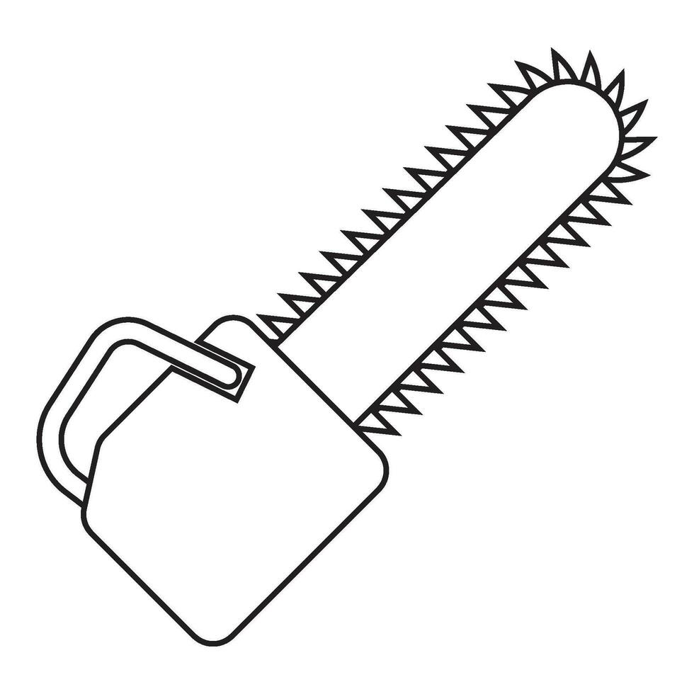 chainsaw icon vector