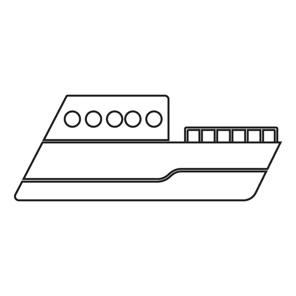 vector icono de barco