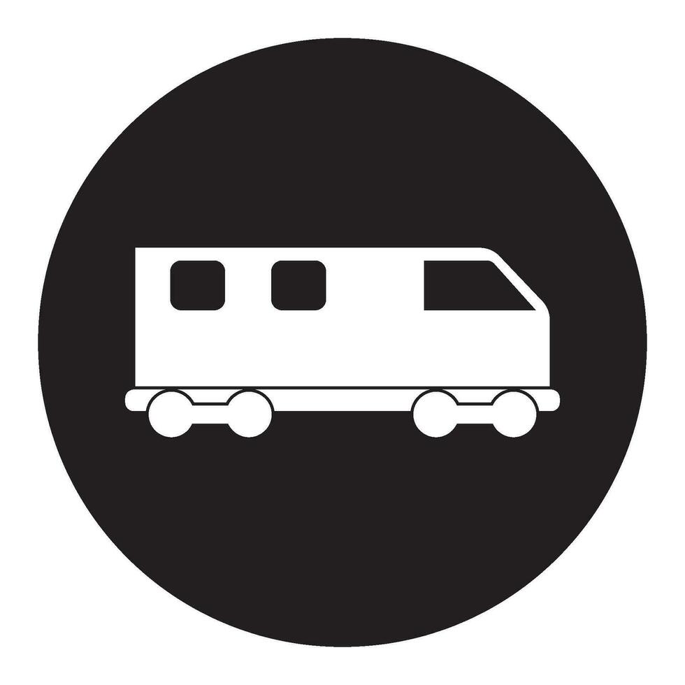 tren icono, tren carro vector