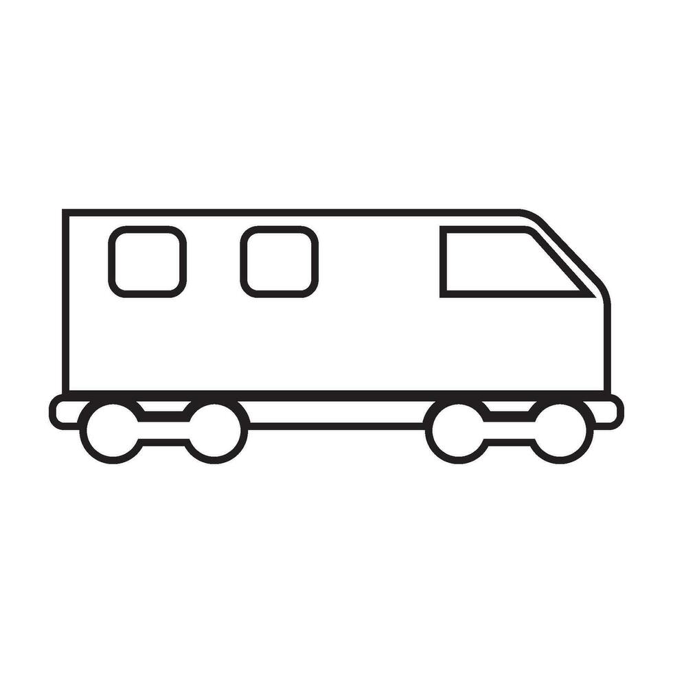 train icon, train carriage vector