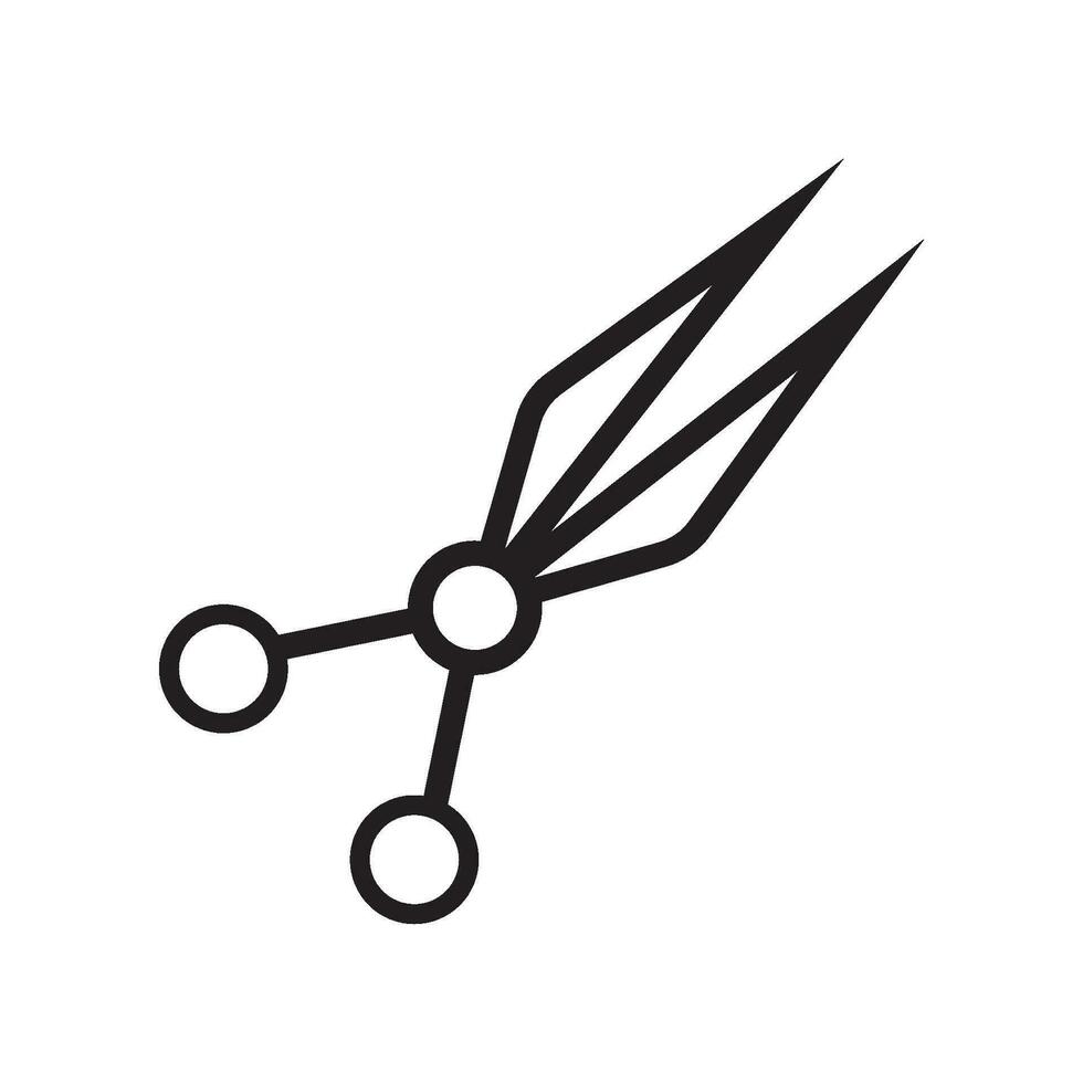 scissors icon vector