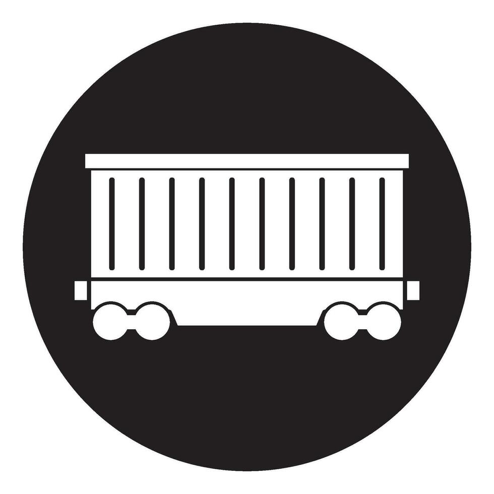 tren icono, tren carro vector