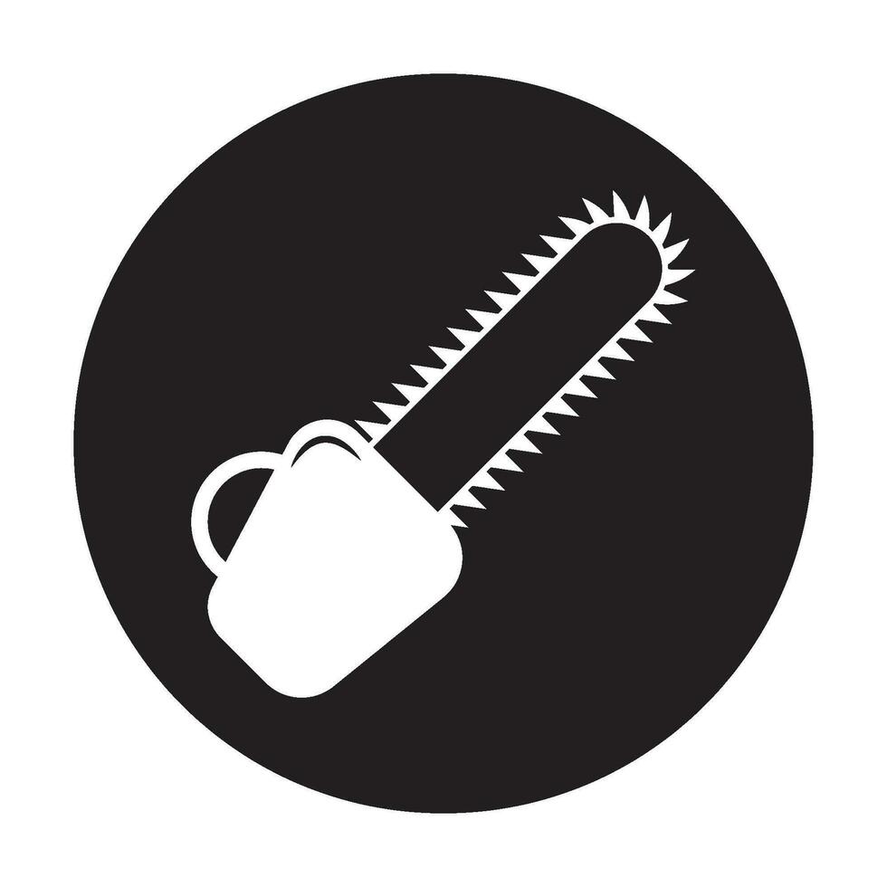 chainsaw icon vector