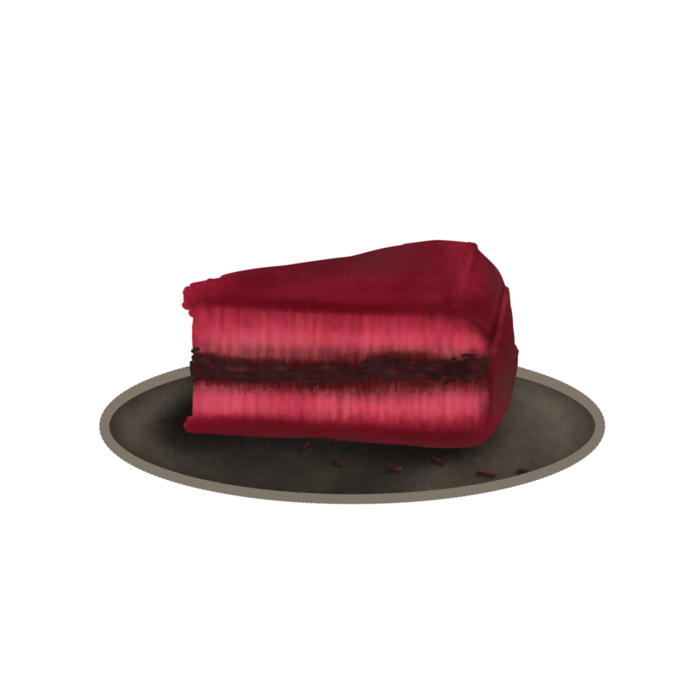 Red velvet martabak png