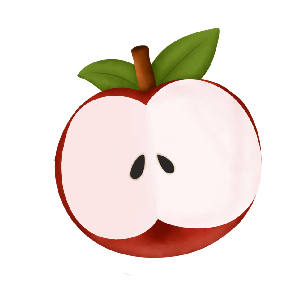 enkel röd äpple png
