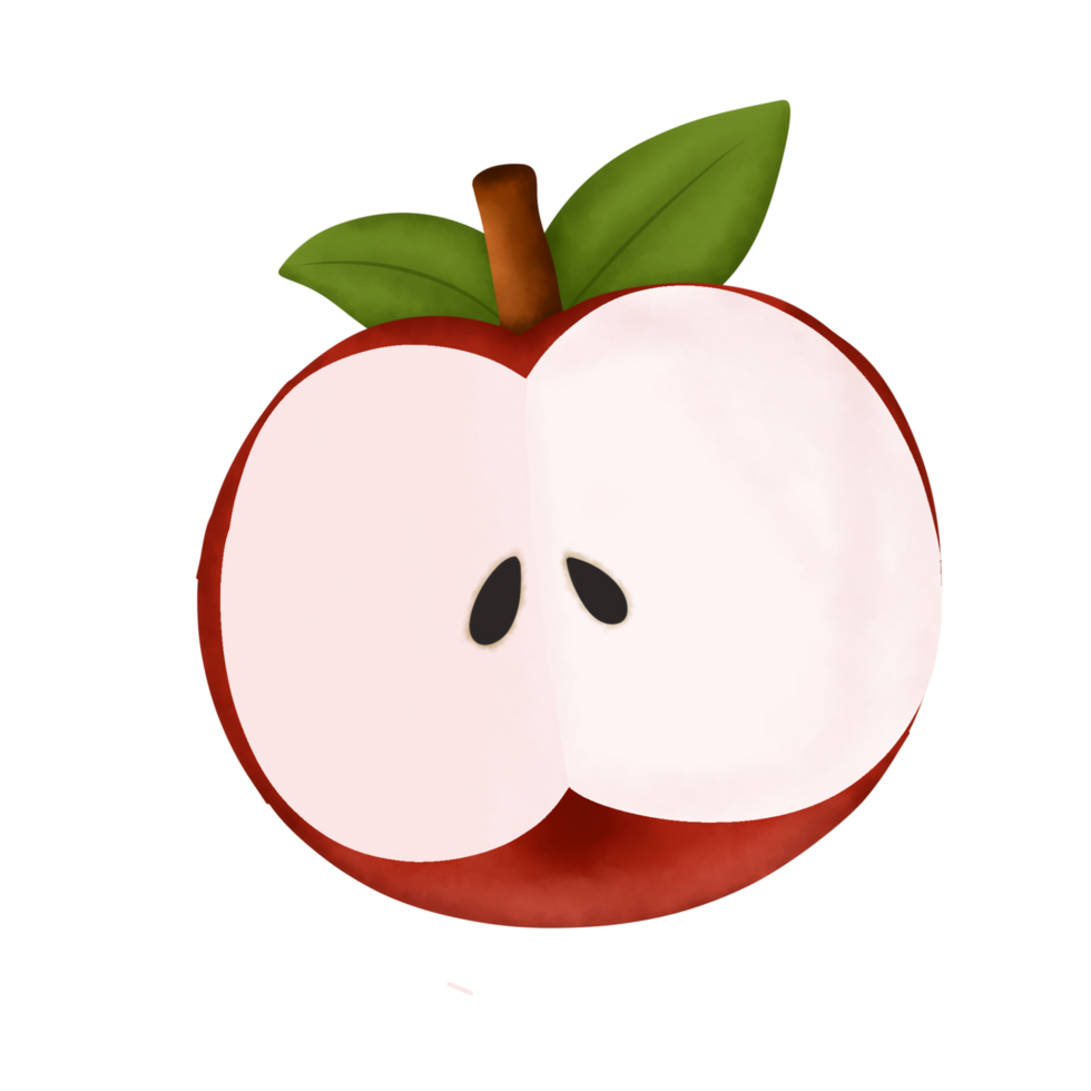 sencillo rojo manzana png