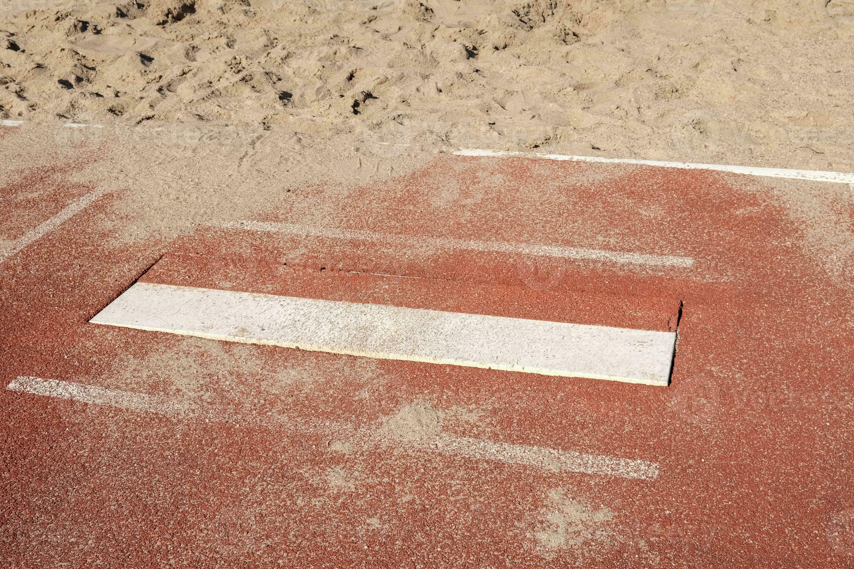 Jumping Board Of A Long Jump Facility With Sand Pit 24806228 Stock Jumping Board Of A Long Jump Facility With Sand Pit 24806228 Stock