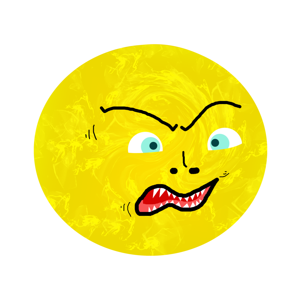 icon symbol moon angry face png
