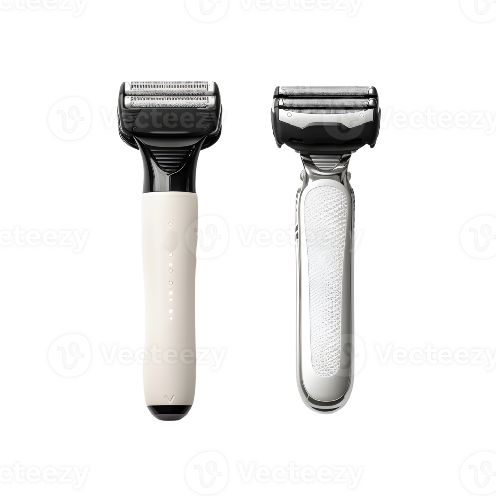 Shaver icons set. Realistic shaver for web design isolated on transparent background. png