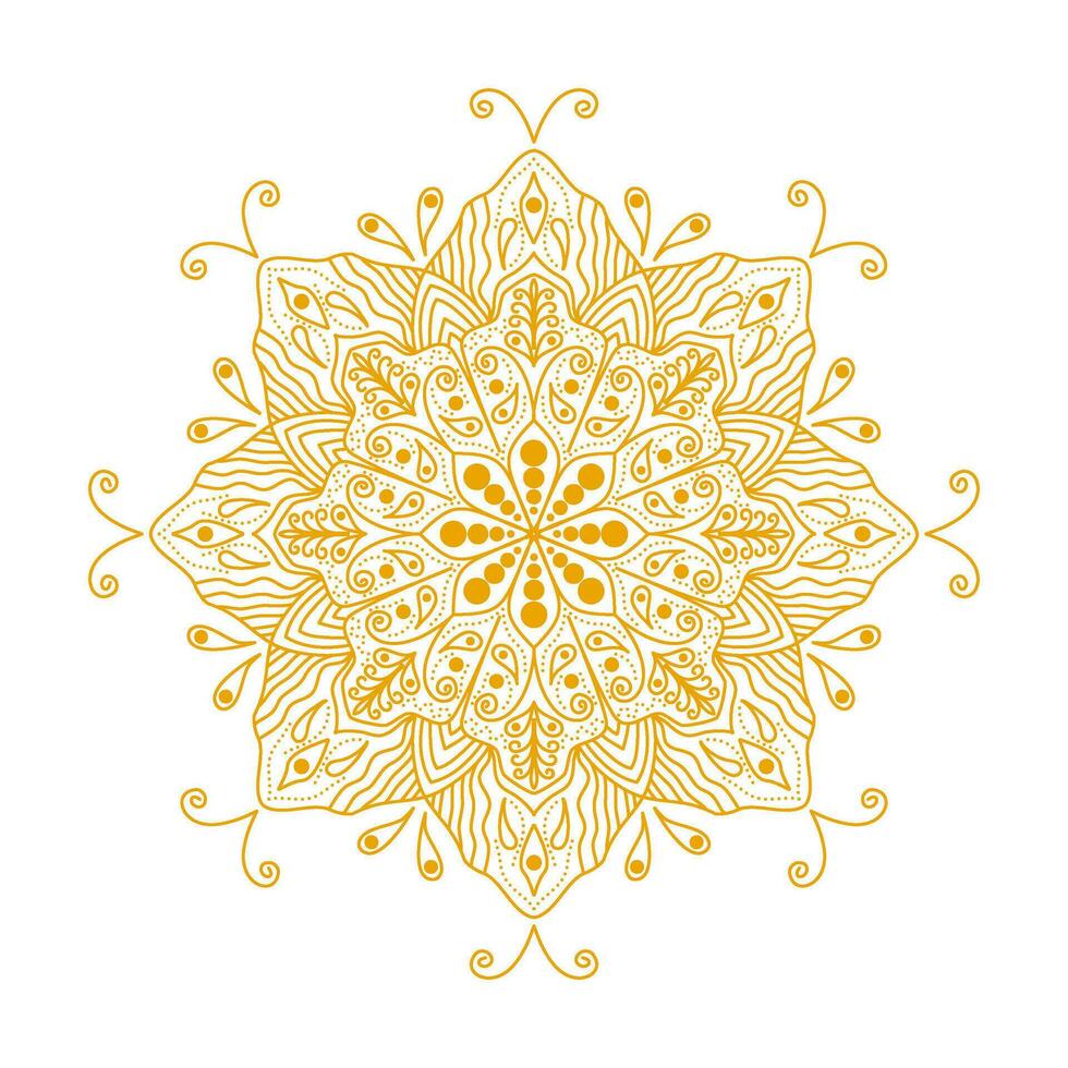 mandala islamic pattern eid decoration illustration vector