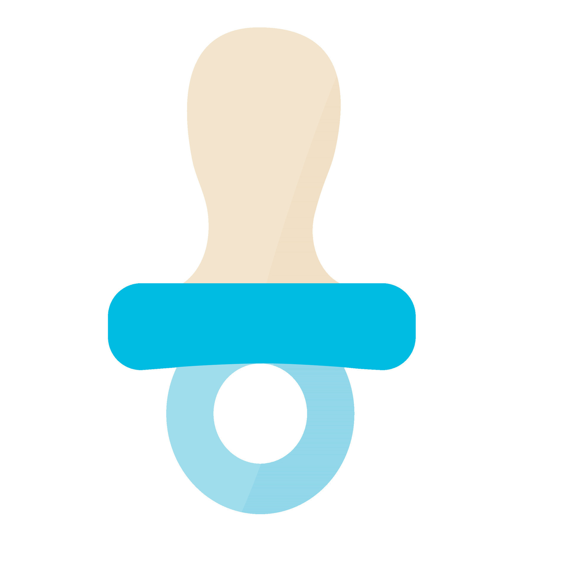 baby pacifier soother blue illustration 24807006 Vector Art at Vecteezy