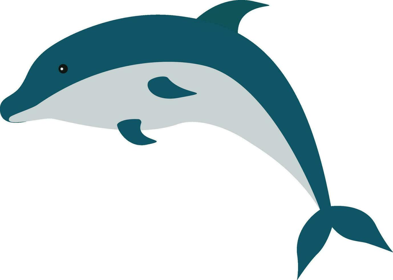 cute dolphin illusrtation vector