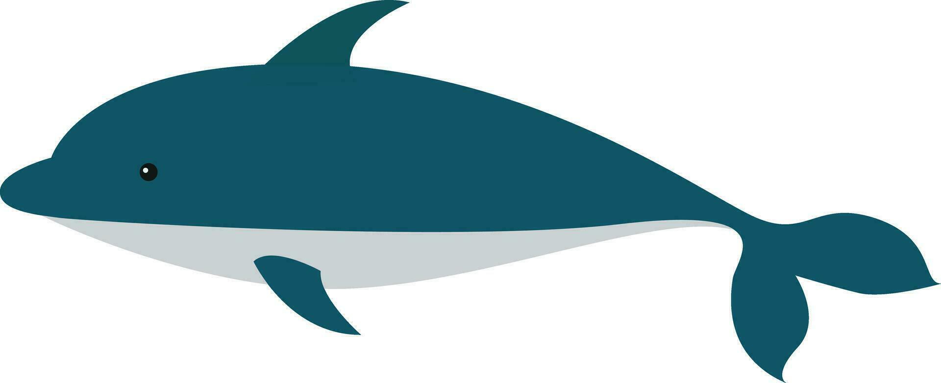 cute dolphin illustration vector