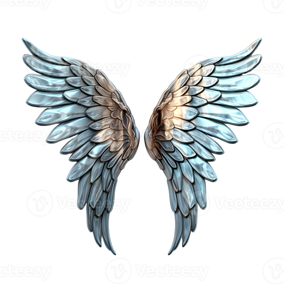 Angel wings transparent background. png