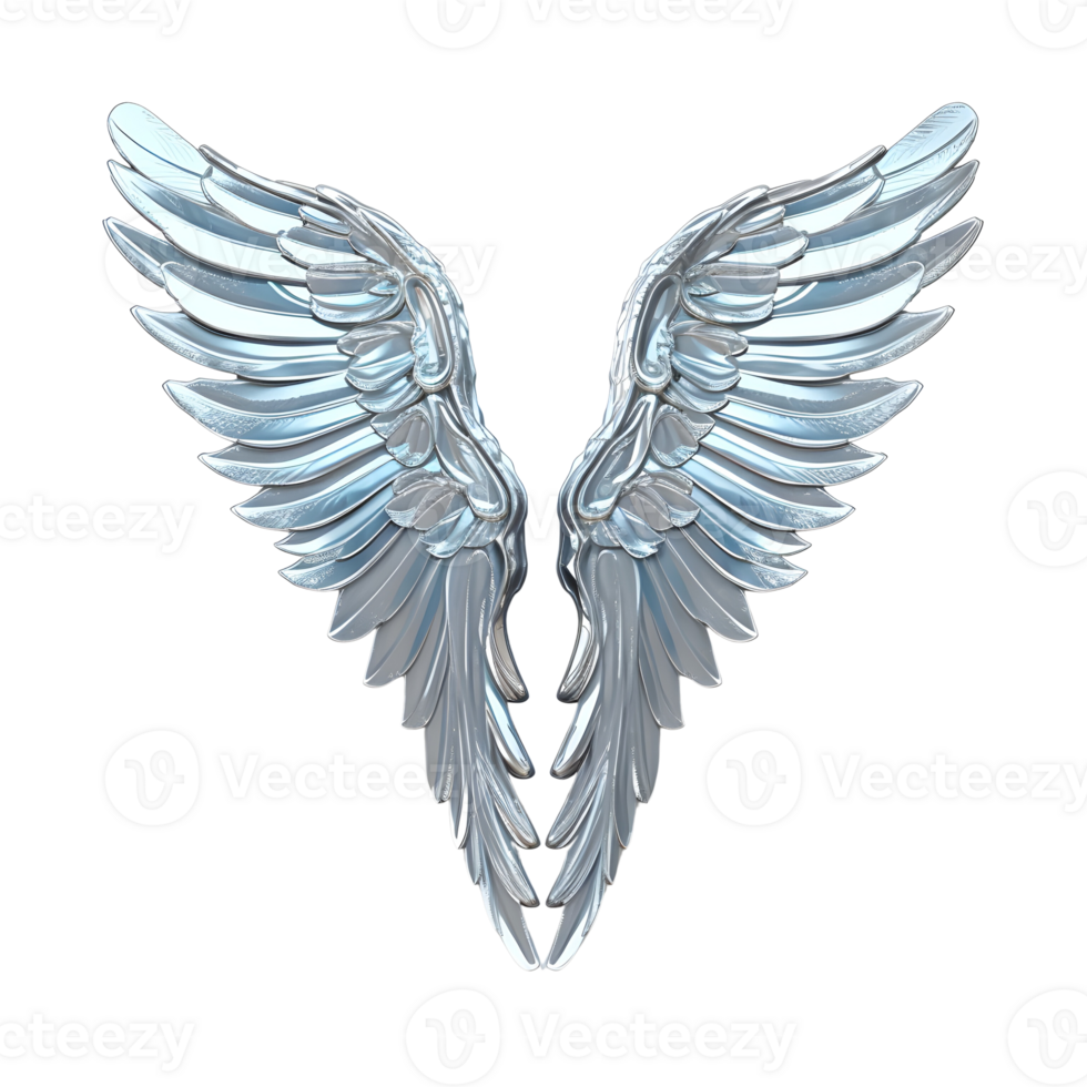 Angel wings isolated on transparent background. 24807393 PNG