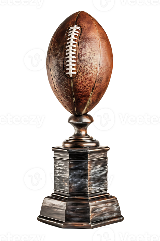 american football trophy, 3d Champion trophy, sport award, Winner prize, champions celebration winning concept. png