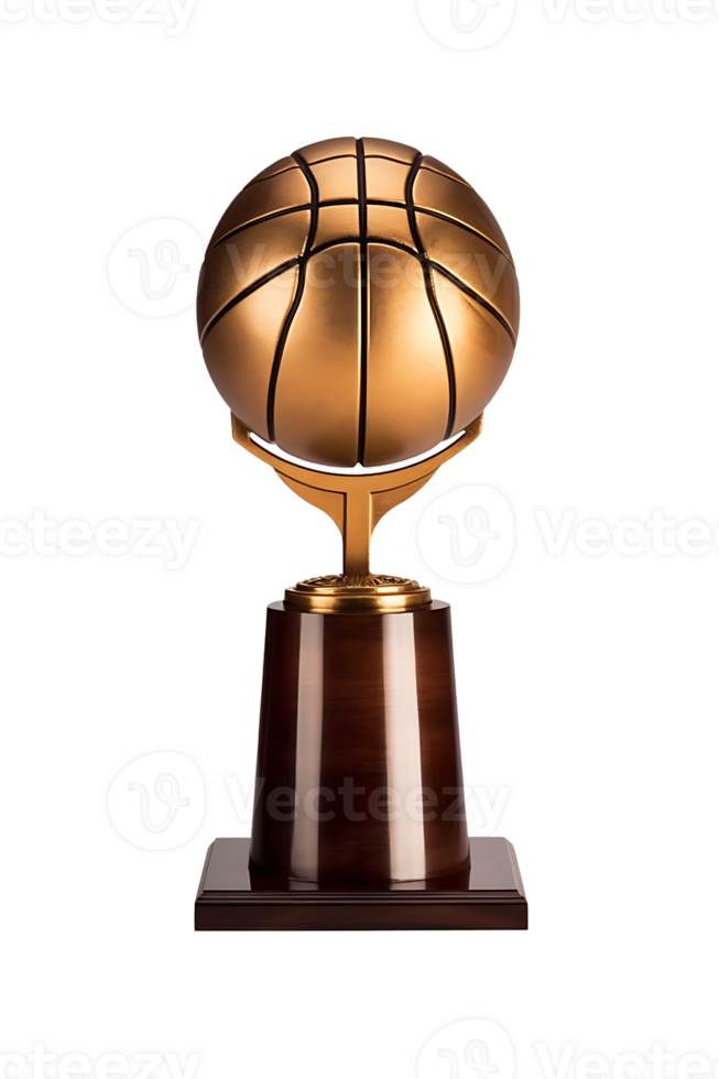 pallacanestro trofeo, 3d campione trofeo, sport premio, vincitore premio, campioni celebrazione vincente concetto. ai generato png