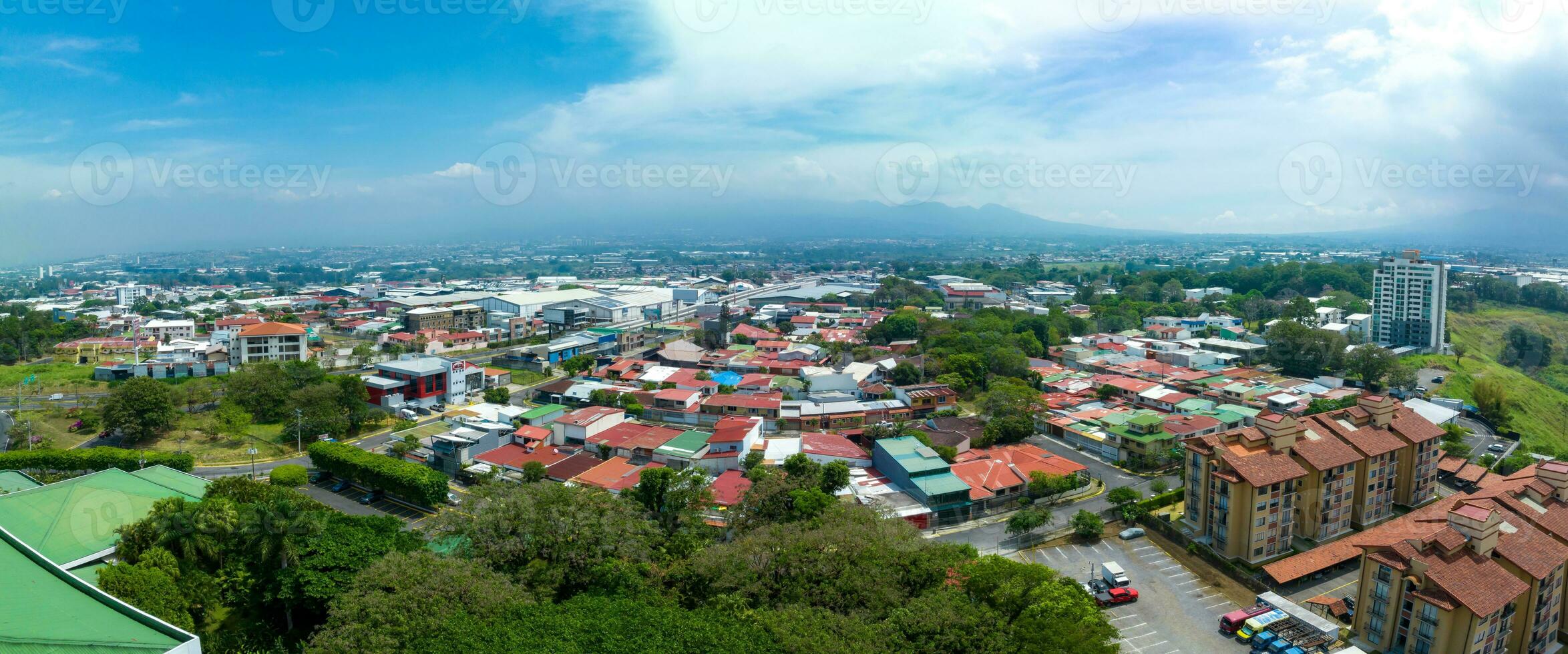 Beautiful aerial view of Costa Ricas San Jose city photo