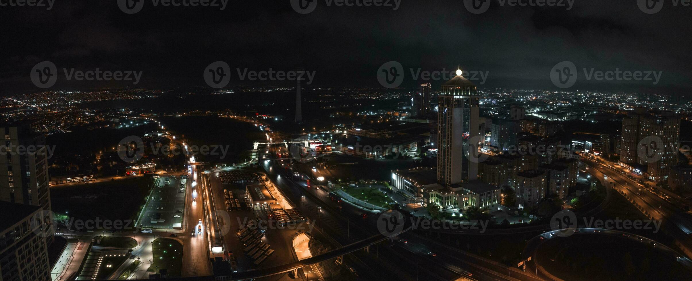 Aerial view of the Istambul business district. photo