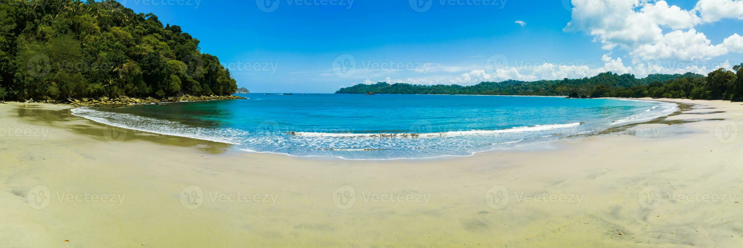 Aerial view of Manuel Antonio National Park in Costa Rica. photo