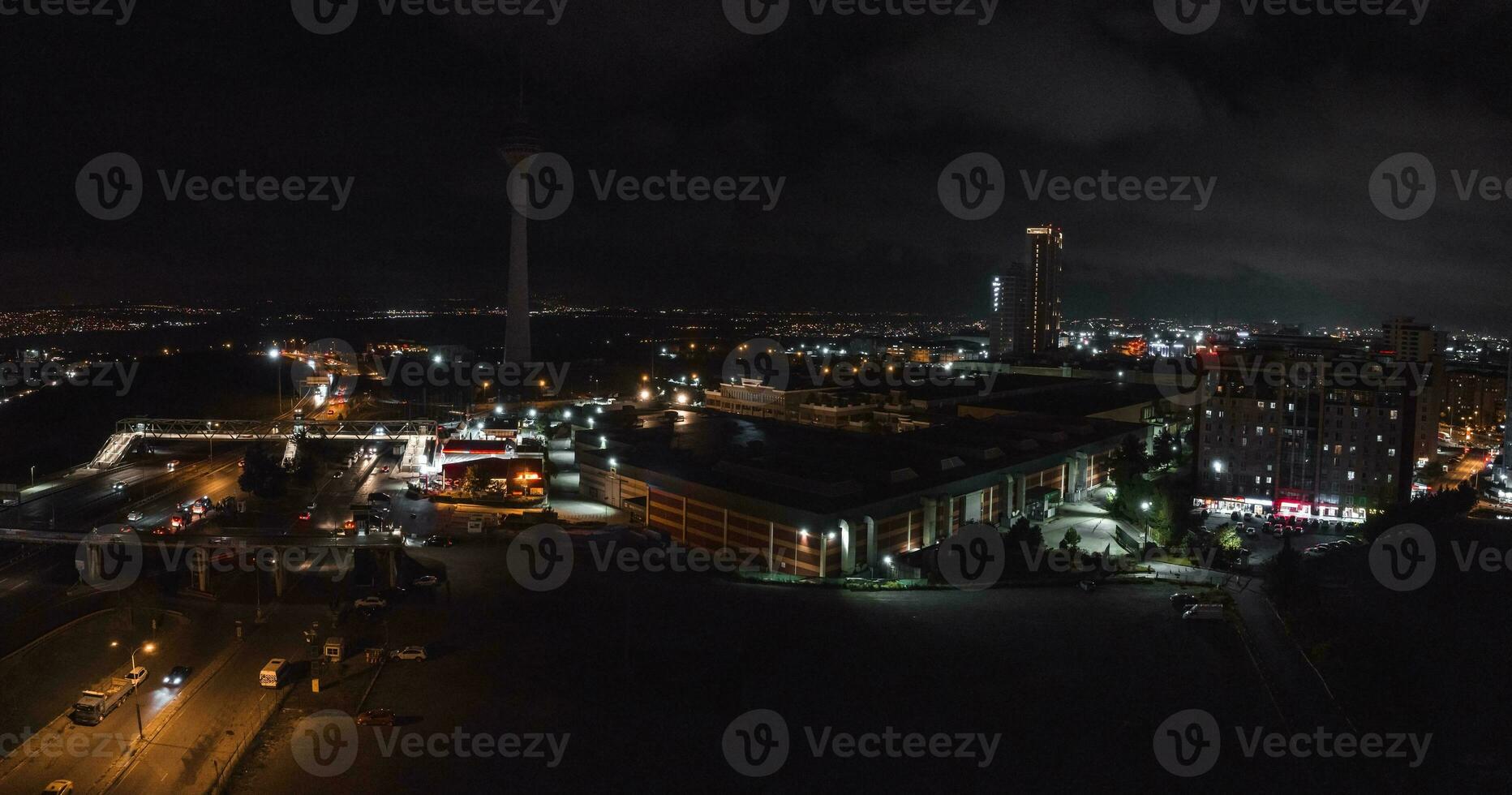 Aerial view of the Istambul business district. photo