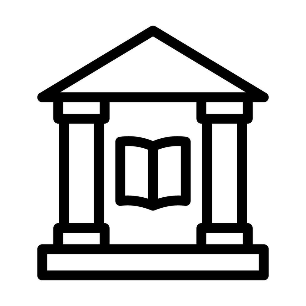 Library Icon Design vector
