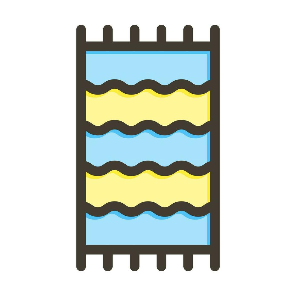 Beach Towel Icon Design vector