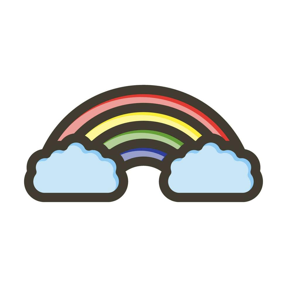 Rainbow Icon Design vector