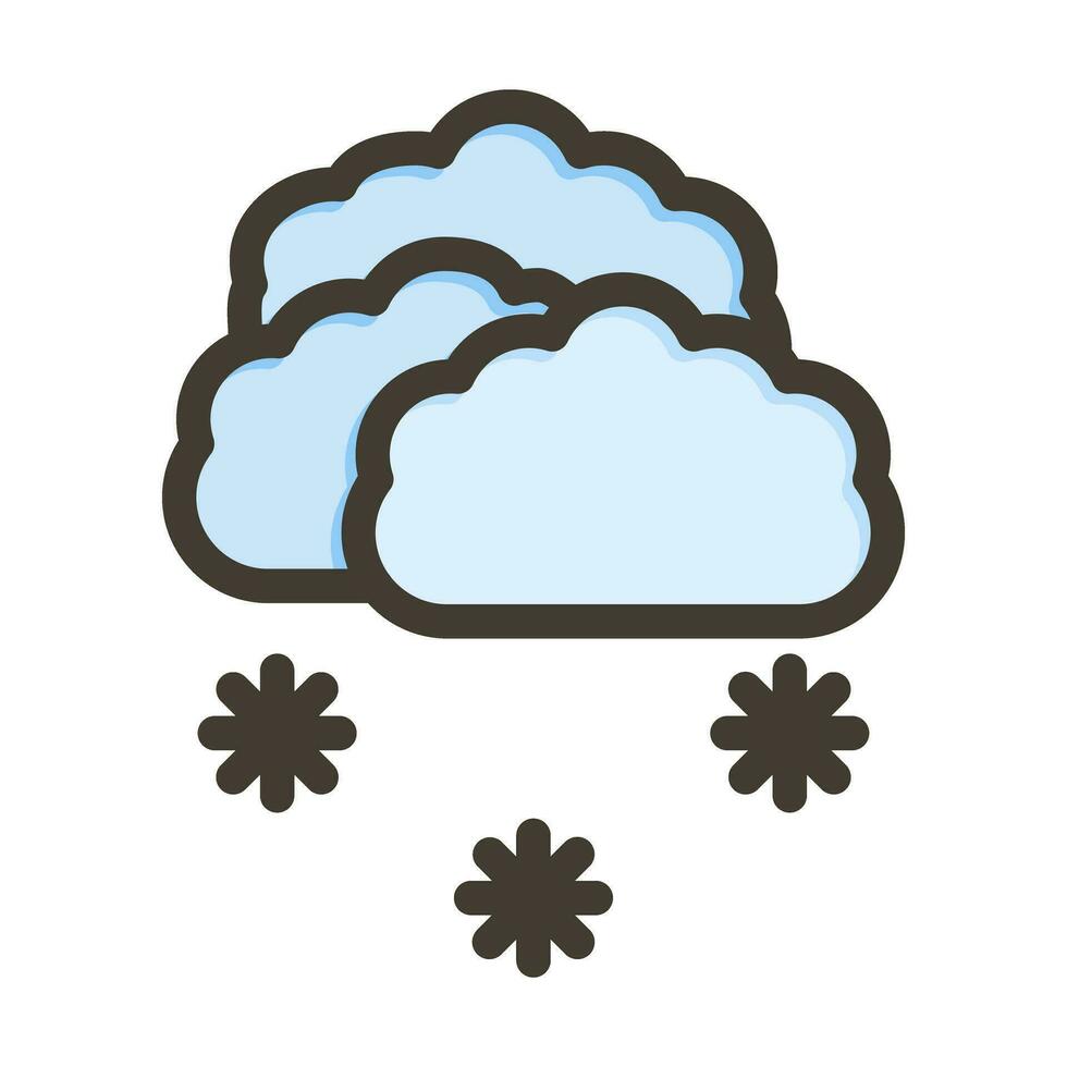 diseño de icono nevado vector