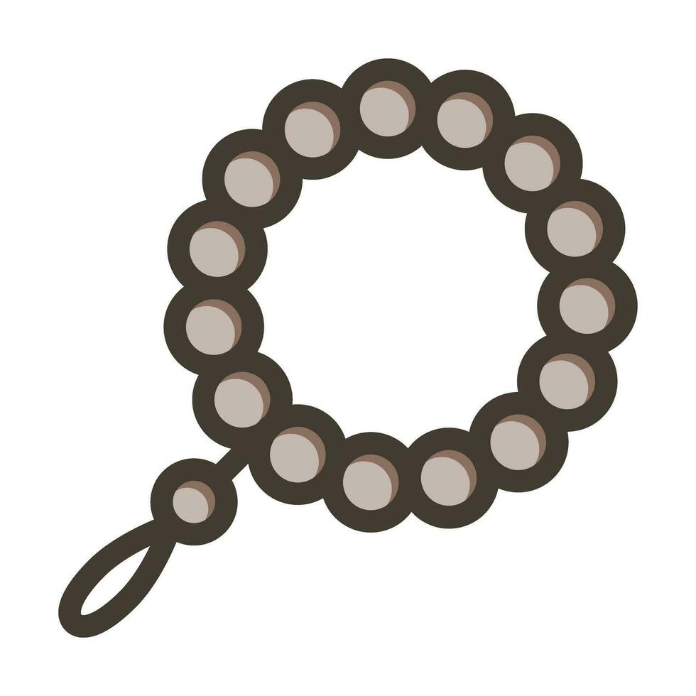 Prayer Beads Icon Design vector