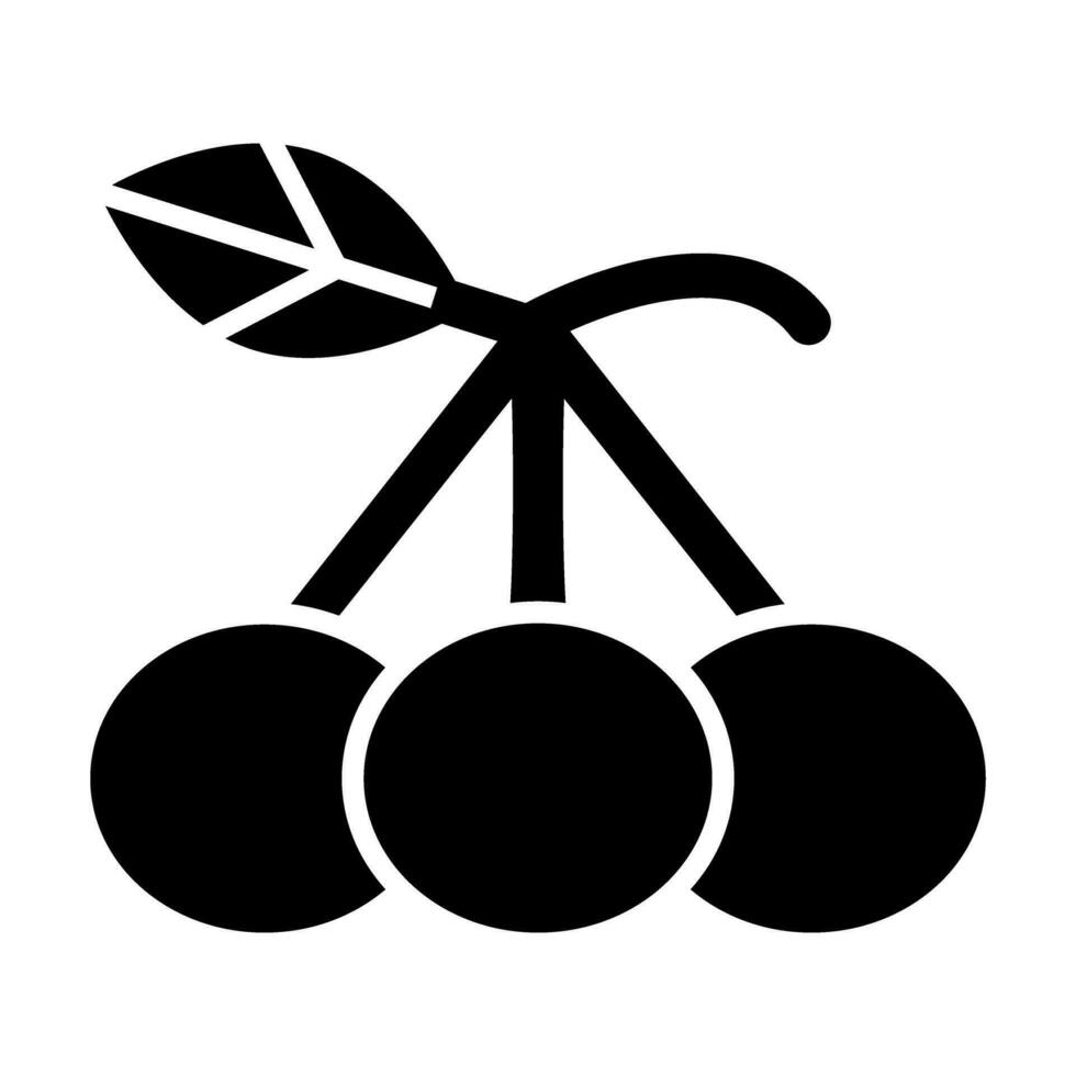 Tart Cherries Icon Design vector