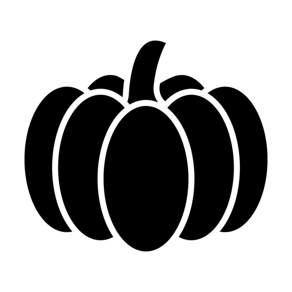 calabaza glifo icono diseño vector