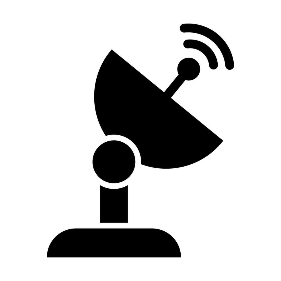 Satellite Dish Vector Glyph Icon For Personal And Commercial Use.