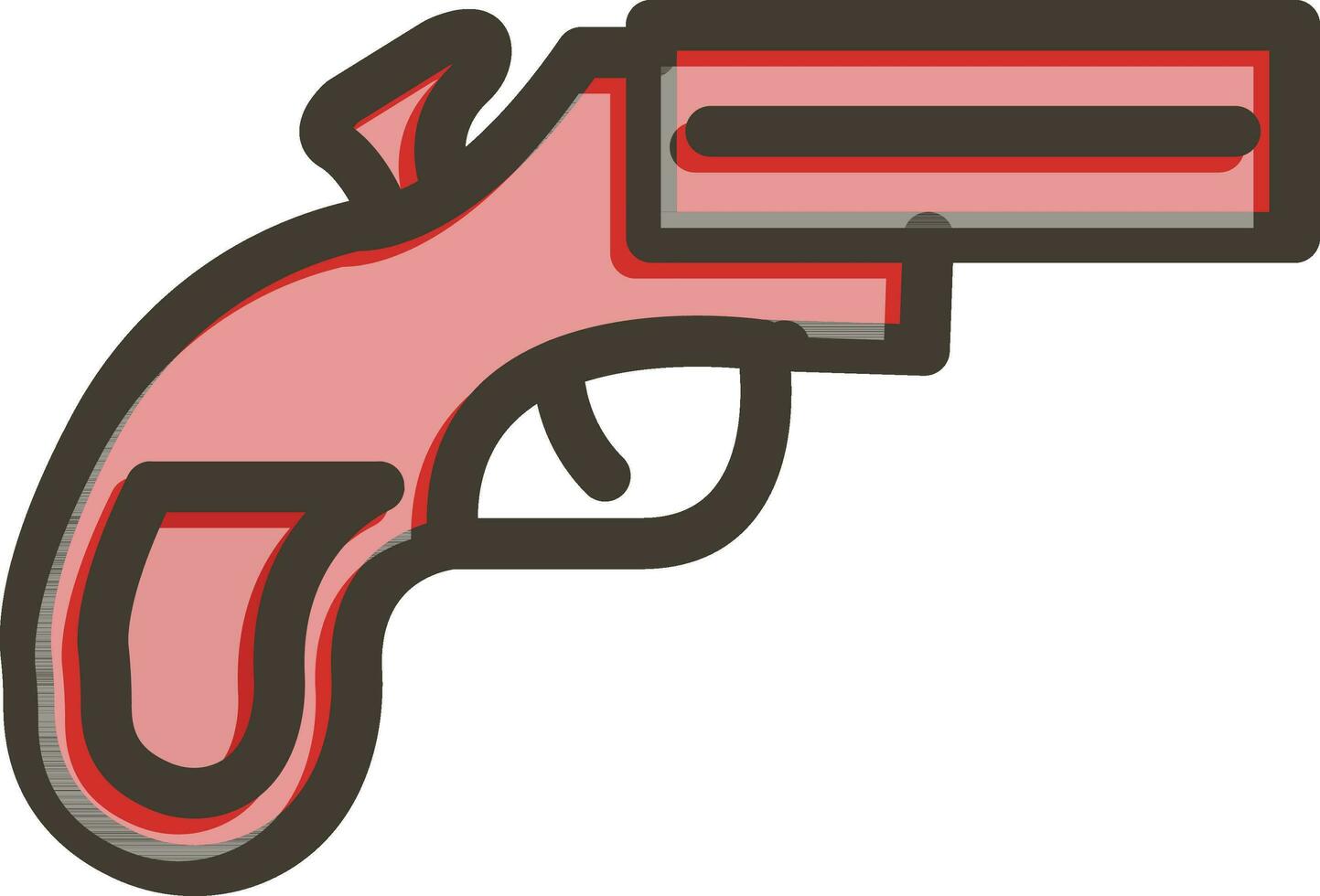Flare Vector Thick Line Filled Colors Icon Design