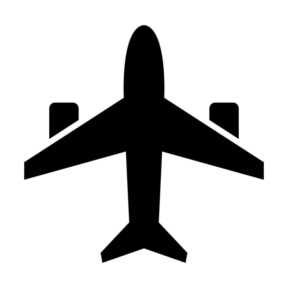 Aircraft Vector Glyph Icon For Personal And Commercial Use.