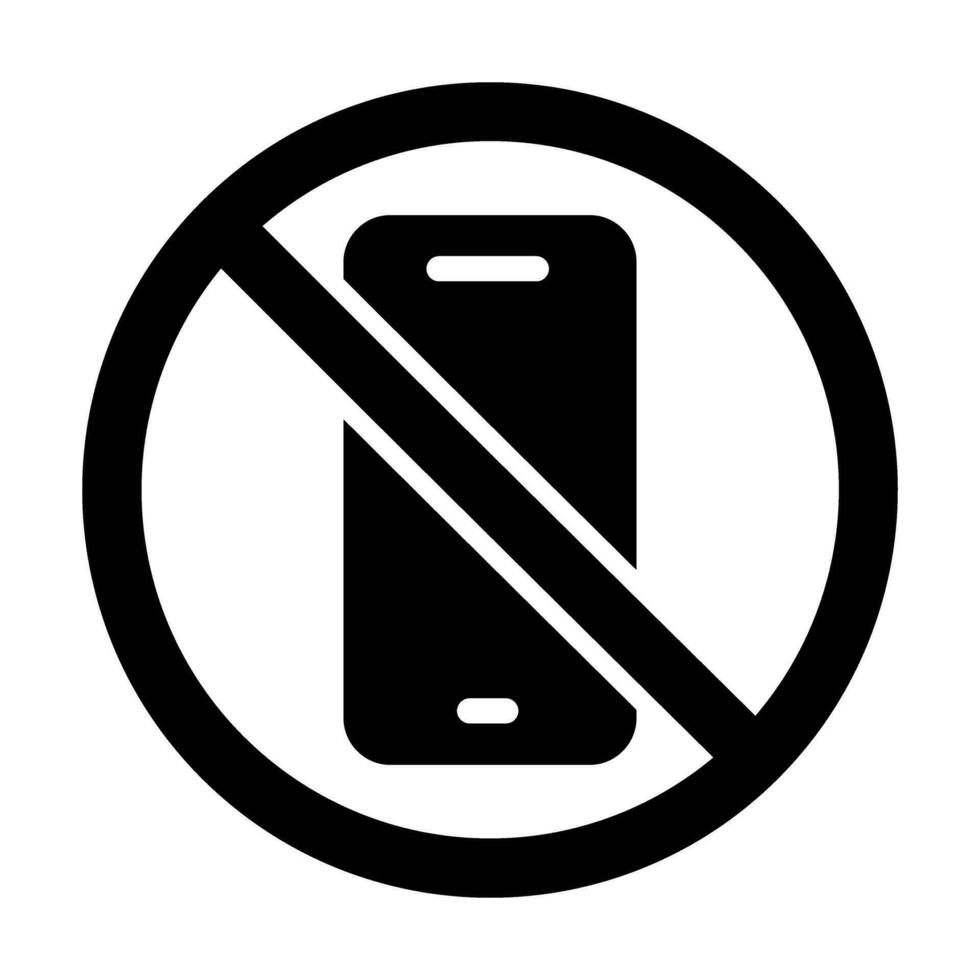 No teléfono vector glifo icono para personal y comercial usar.