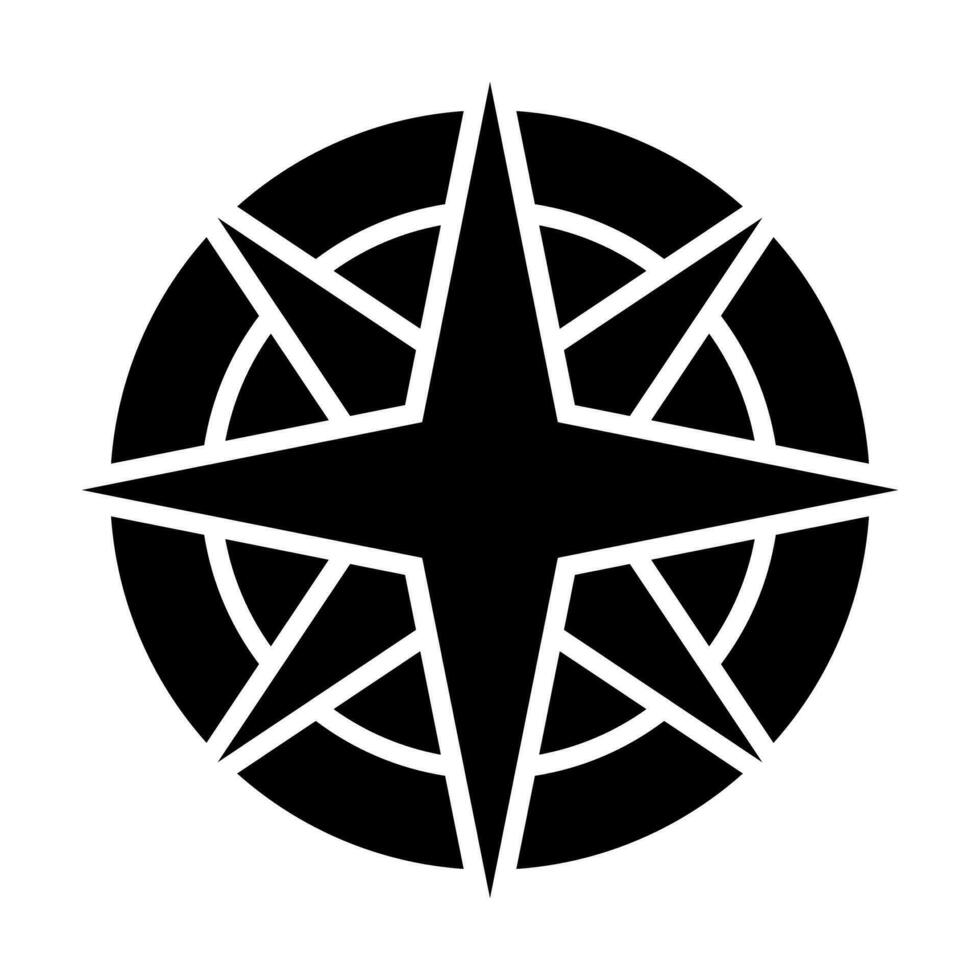 Windroses Vector Glyph Icon For Personal And Commercial Use.