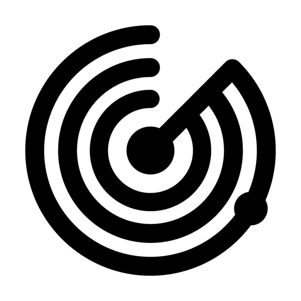 Radar Vector Glyph Icon For Personal And Commercial Use.