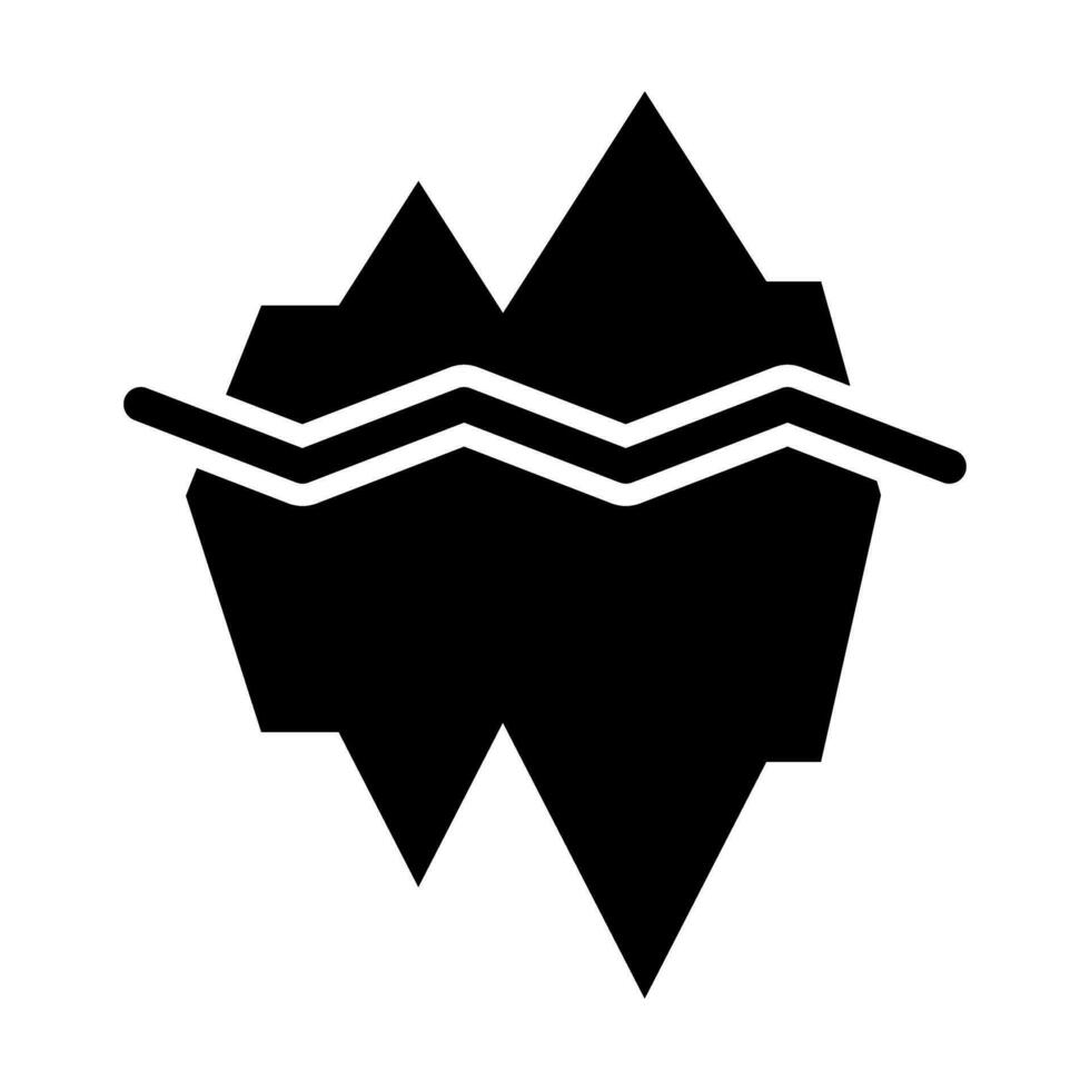 Iceberg Vector Glyph Icon For Personal And Commercial Use.