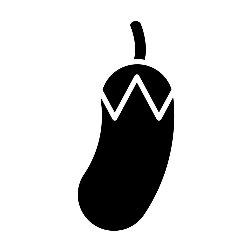 Eggplant Vector Glyph Icon For Personal And Commercial Use.