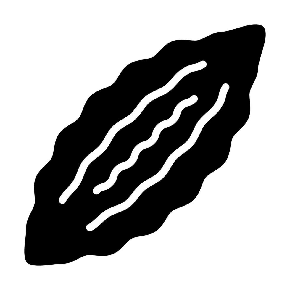 Bitter Gourd Vector Glyph Icon For Personal And Commercial Use.