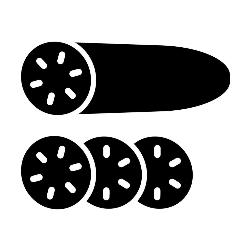 Cucumber Vector Glyph Icon For Personal And Commercial Use.