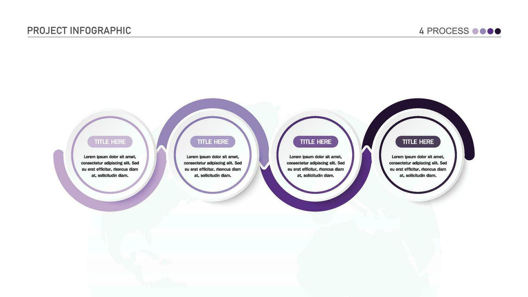 Infographic process design with icons and 4 options or steps. vector