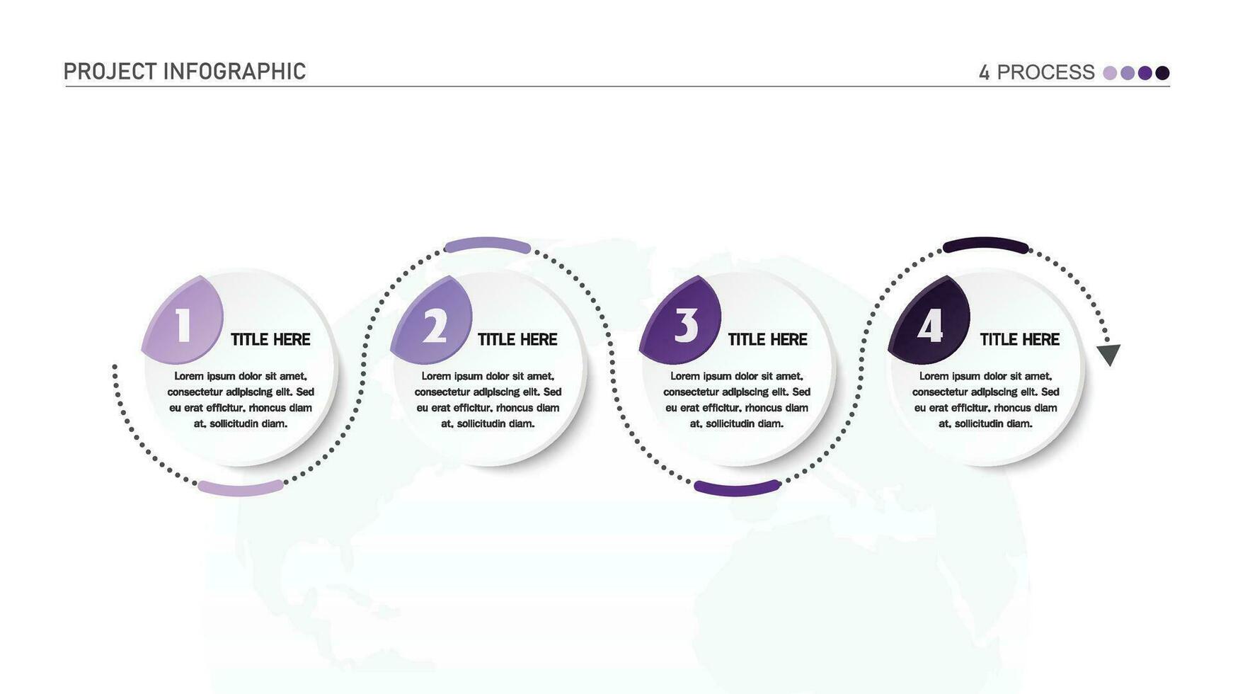 Infographic process design with icons and 4 options or steps. vector