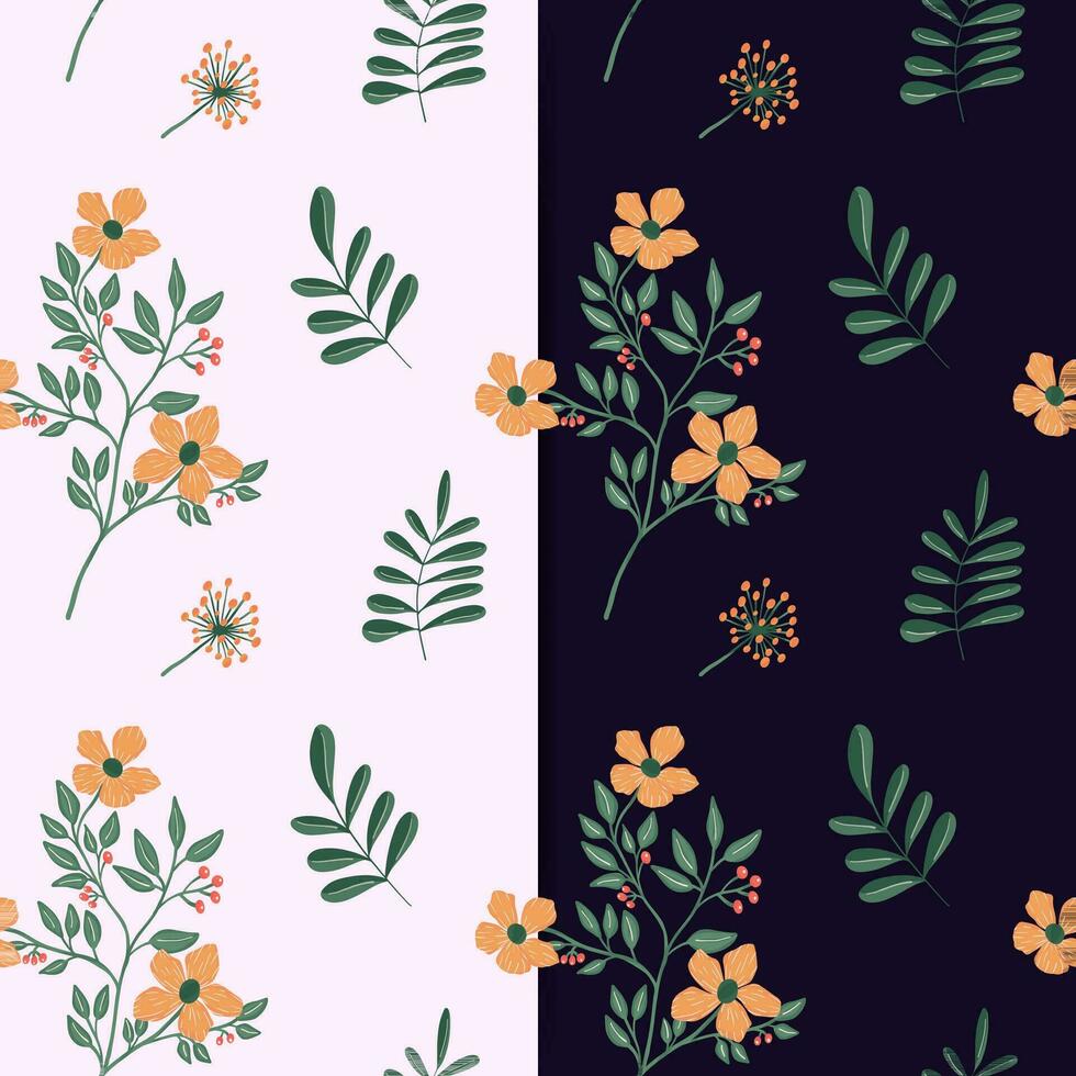 hand drawn floral seamless pattern vector