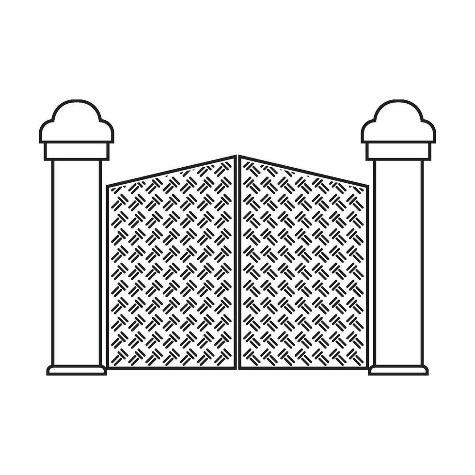 Gate icon vector