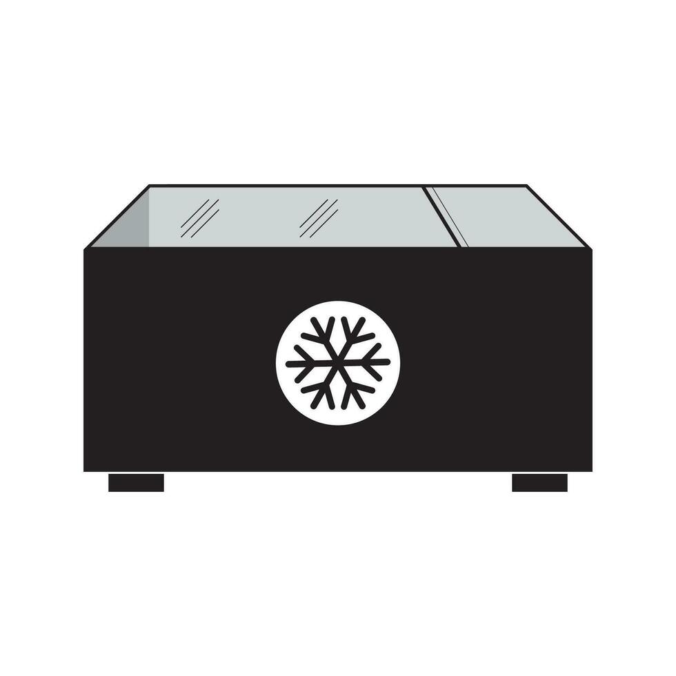 refrigerator or food cooler icon vector